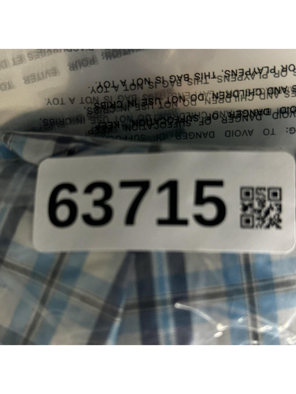 Harbor Bay Shirt Men 6XL Big Blue Plaid Button Up Collared Short Sleeve Pockets - Picture 7 of 7